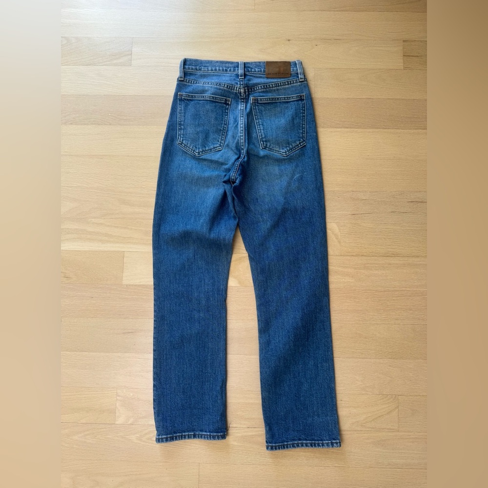 Aritzia Denim Forum The Arlo High Rise Straight Jeans Size 25/28L - Picture 9 of 13